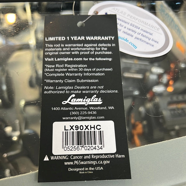 Lamiglas 9’ LX90XHC heavy casting