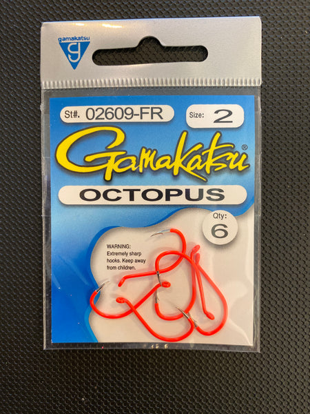 Gamakatsu octopus red size 2
