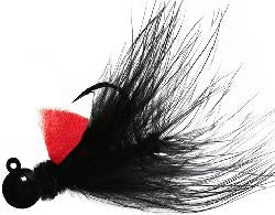 Aero Jig Marabou 1/8 Black Red Black