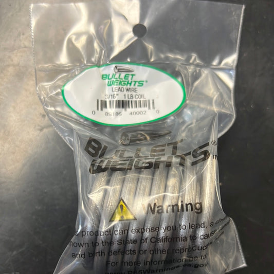 Solid core 3/16 Lead Wire