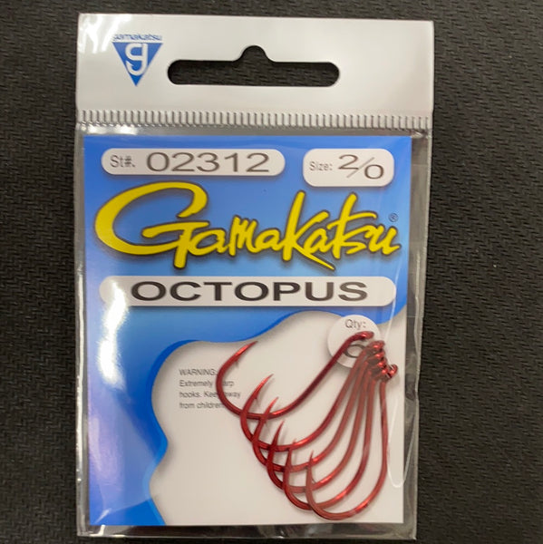 Gamakatsu octopus red size 2/0