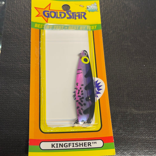 Gold Star #3 purple/ black ladder back