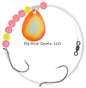 Apex Walleye Spin Rig #4 Chartreuse / Orange