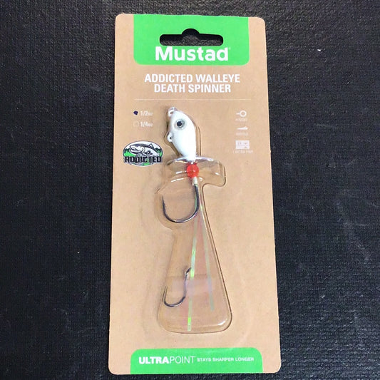 Mustad Addicted Walleye Spinner 1/2oz Pearl