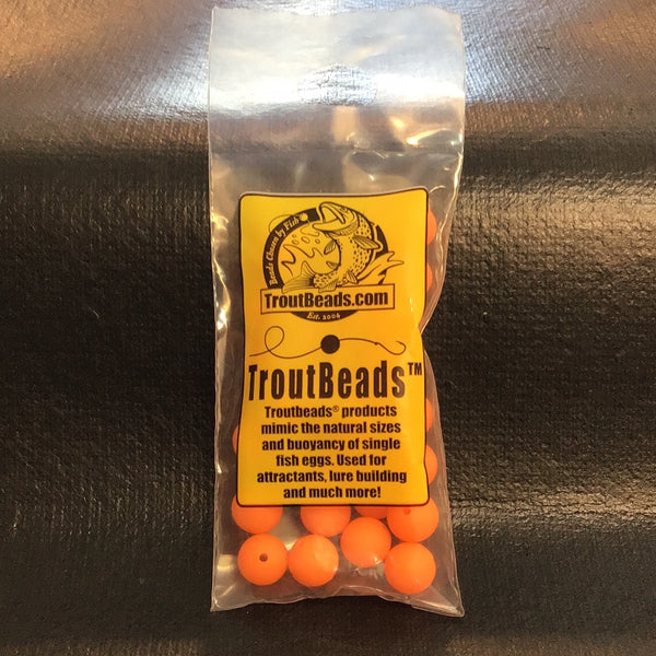 Trout Beads 10mm (Sun Orange) 30ct