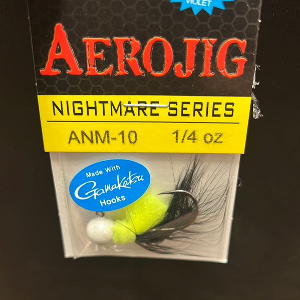 Aerojig 1/4oz chartreuse nightmare jig