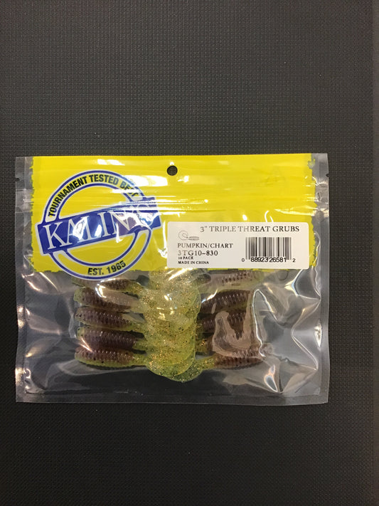 Kalin’s 3” Triple Pumkin/ Chartreuse