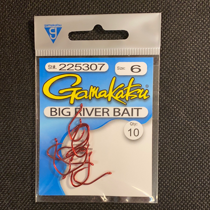 Gamakatsu Big River Bait Hooks Red
