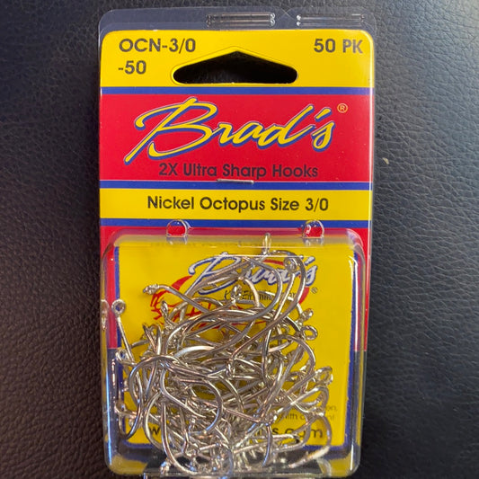 Brads 3/0 Nickel Octopus