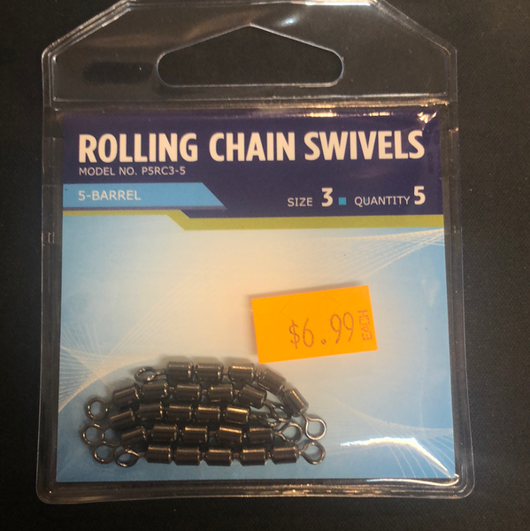 Pucci rolling chain swivels size 3