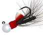 Aero Jig 1/4oz White Red/ Black