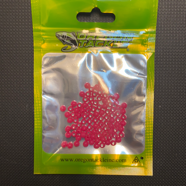 Oregon 4mm Neon Pink Round Beads