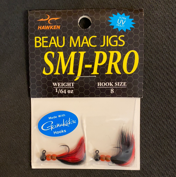 Beau Mac Jigs 1/64oz 2pack Red/Black