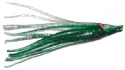 Gold Star 2" Squids 5 Pack Green/ Silver- Glitter