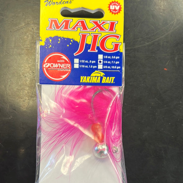 Maxi jig 1/4oz double trouble pink