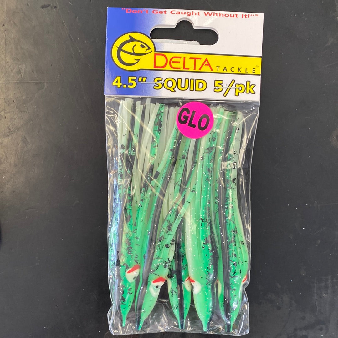 Delta 4.5 Squid Glow Green Black Splatter Back