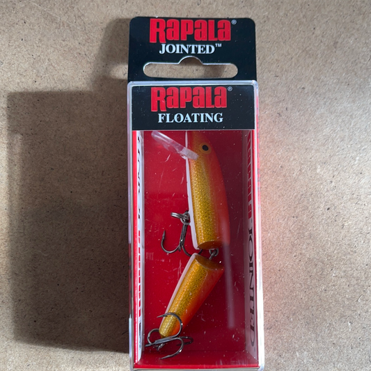 Rapala J-7 gold fluorescent red