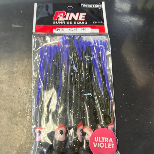 Pline 4” squid purple black glitter